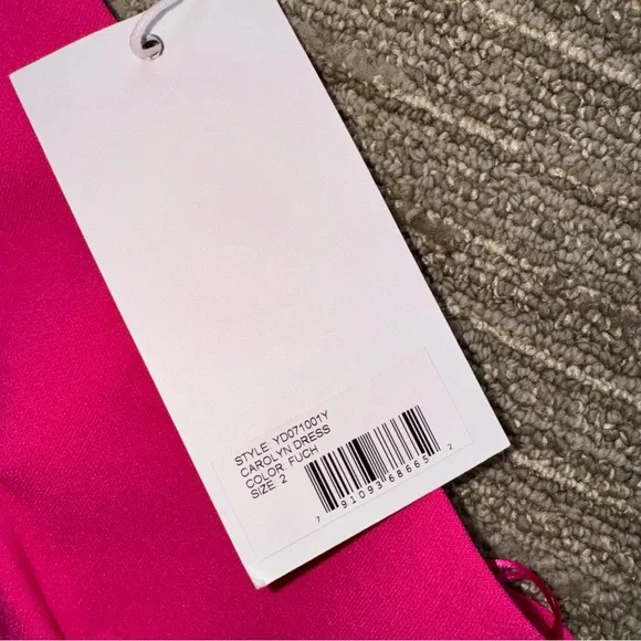 Likely Fuchsia Pink Halter Carolyn Pencil Dress - Picture 7 of 7